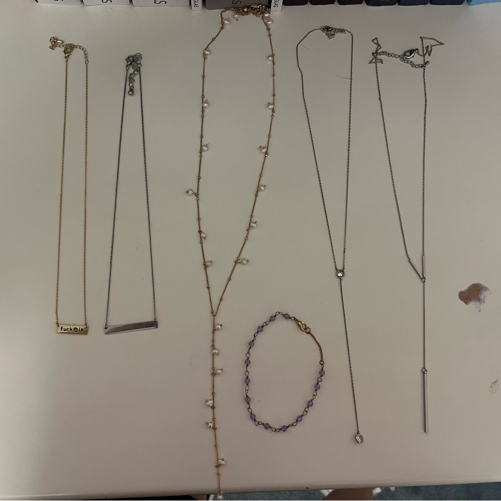 Elegant Gold and Silver Necklace Set